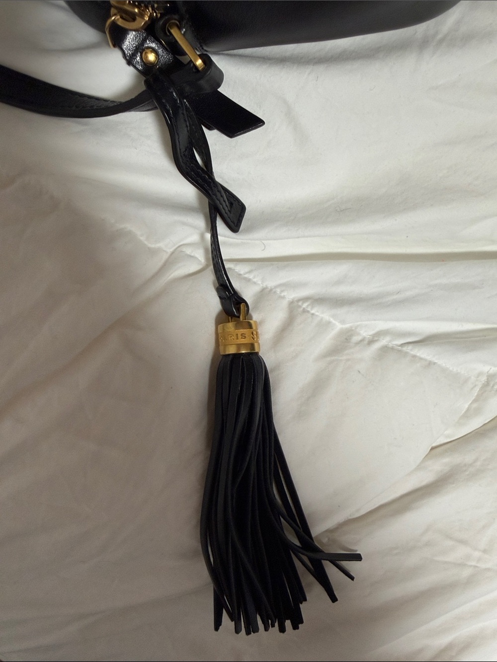 Yves Saint Laurent Leopard Print Camera Bag with Tassel - Picture 12 of 14